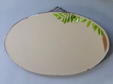 Vintage Frameless Oval Wall