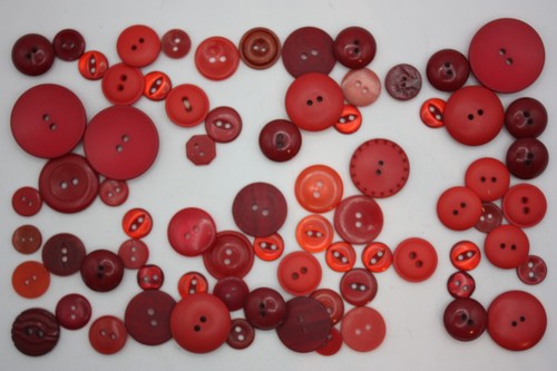 Red buttons hole - red,