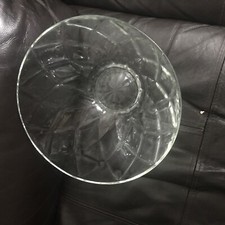 Used glass fruit bowl trifle