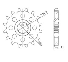 530 Tooth 17 Step Sprocket for Yamaha YZF R7 (OW02) 750 1999-2002