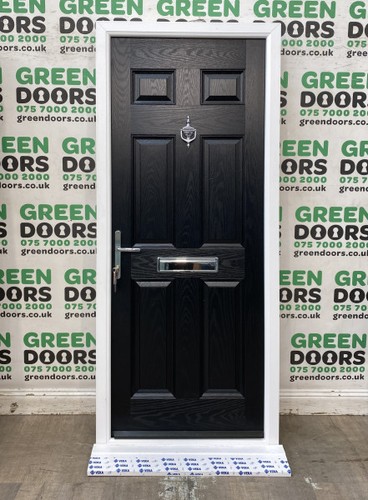 Black composite front - black, door