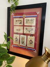 WW1 Framed French Silk