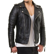 Mens Cowhide Leather jacket