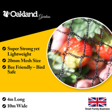 4m x 10m Wide Bird Netting Strong Garden Pond Fruit Anti Net Protection Veg Cage