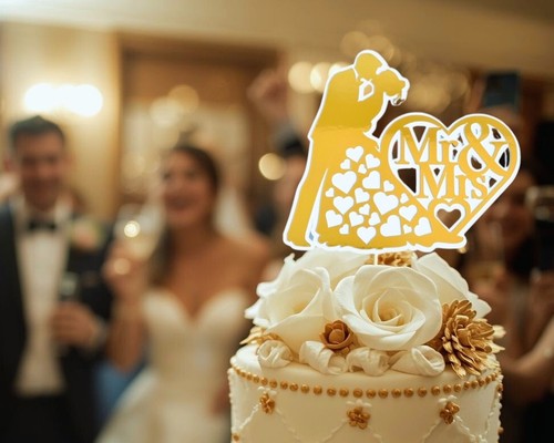 Wedding cake topper mrs - cake,
