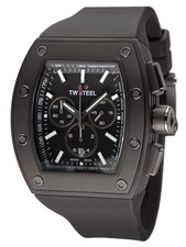 TW STEEL CEO CE2006 MEN'S TONNEAU QUARTZ CHRNOGRAPH WATCH, GUNMETAL GREY