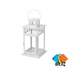 IKEA BORRBY Candle Lantern with Glass – Indoor Outdoor Home Garden Decor Light