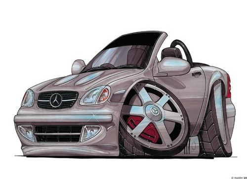Mercedes slk silver - slk, koolart