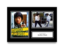 Jackie Chan Signed A4 Photo