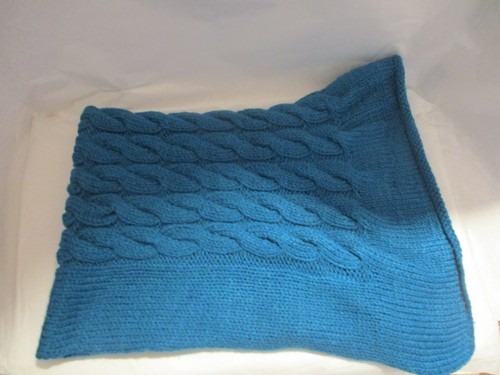 Blue cable knit - cable, baby