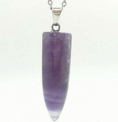 Amethyst necklace crystal - amethyst,