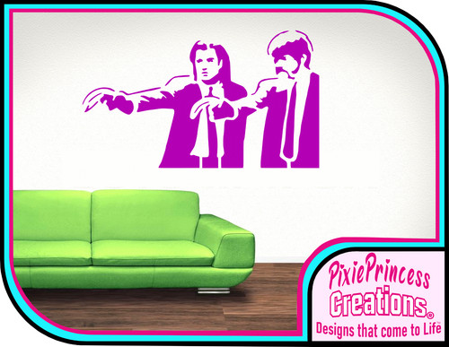 Banksy pulp fiction - banksy, stencil