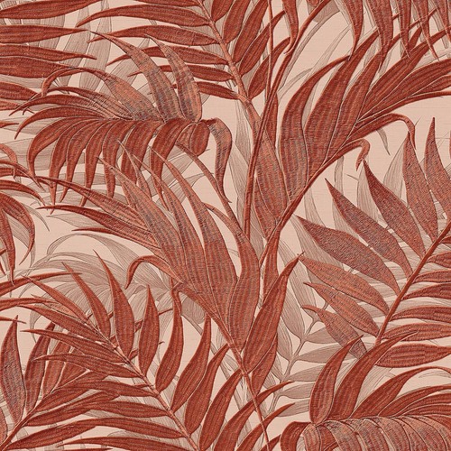 Tropical palm leaf orange - tropical,