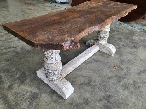 Antique repro natural elm