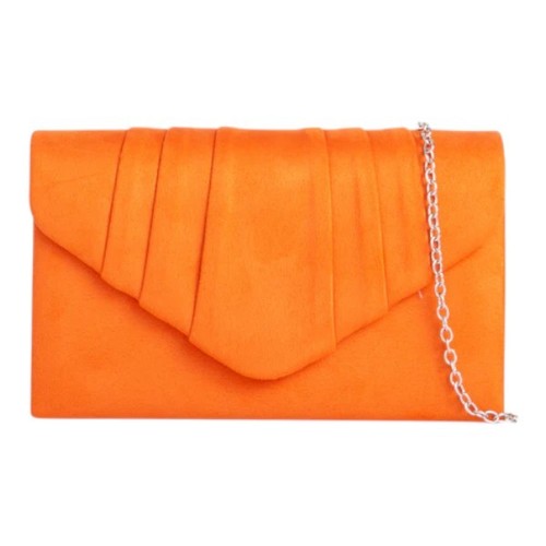 Women pleated envelope suede - women's,