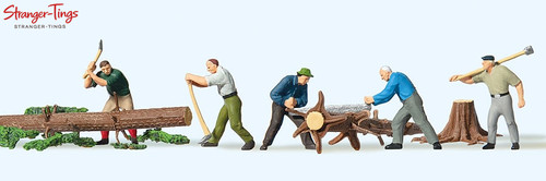 Preiser lumberjacks with - preiser, (5)