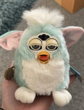 Furby Baby Vintage 1999 Mint Green Fully Working Tiger Electronics