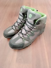 Mens Walking Hiking Boots CRANE size 11 Greys With Green Accents Excellent Cond