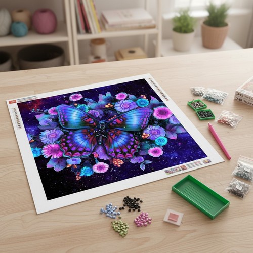Vibrant diamond art kit - vibrant, with