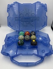 Bakugan Battle Brawlers Case & Figures Lot of 8 Figures and Case