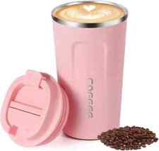 380ML Wall Insulated Coffee Mug Cup Travel Thermal Stainless Steel Flask Vacuum