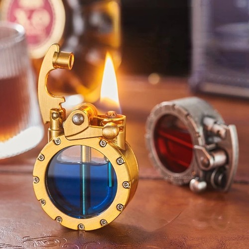 Retro transparent oil tank - transparent,