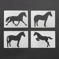 Horse Stencil Riding Mare
