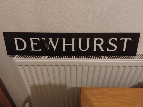 Dewhurst butchers metal sign - dewhurst,