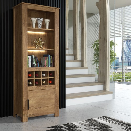 Display cabinet dark oak - dark,
