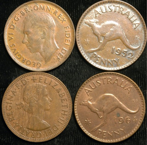Australia penny 1938 1964 - -,