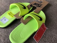 Nike Kids Yellow Kawa Sliders
