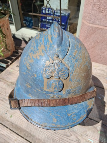Ww2 french adrian helmet with - adrian,