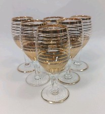 Vintage Amber Liqueur Glasses