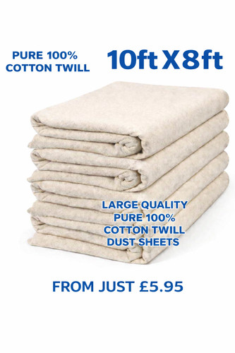 Dust sheet 10ft 8ft - 10ft,