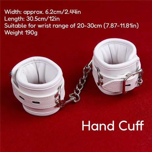 Soft handcuffs with - handcuffs, chain
