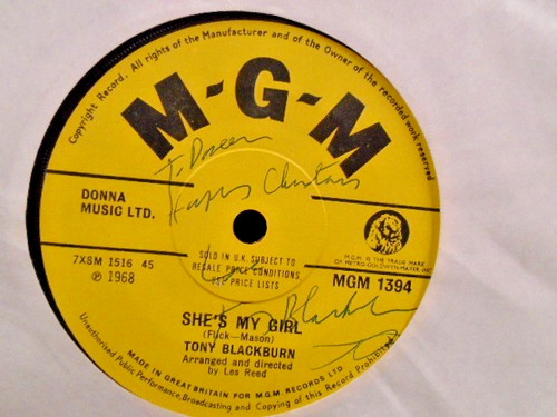 Tony blackburn she - ", girl