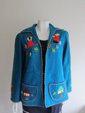 VINTAGE MEXICAN  JACKET Garcia Leal HNOS  EMBROIDERED Sz 36