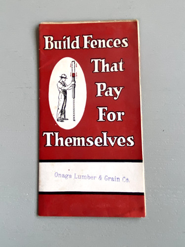 Vintage red top steel fence - vintage,