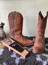 Justin brown leather mens