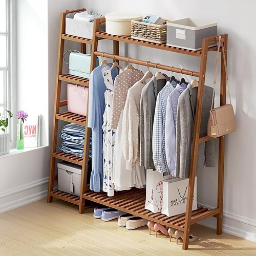 Wooden clothes rail - rail, rack