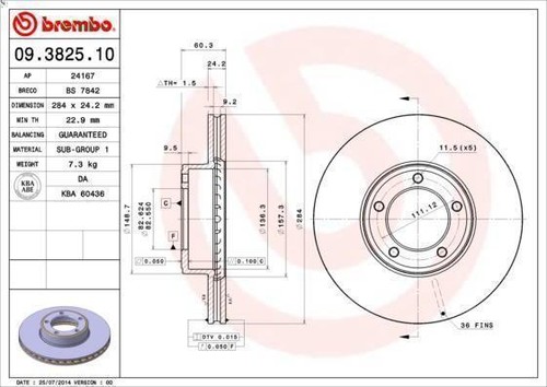 Brake disc brembo - disc,