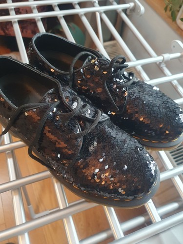 Martens 1461 black silver - dr,