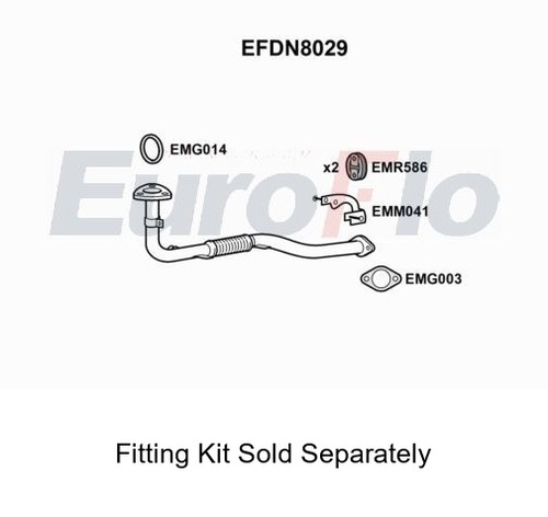 Pipe front exhaust system - pipe,