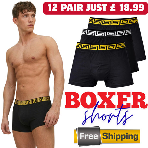 Pack mens black boxer - mens,