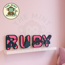 Wooden Princess Name Sign/Plaque  - Personalised - Custom Name Decor - Princess