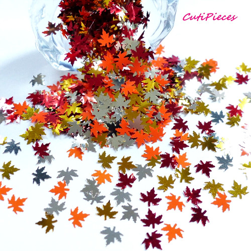 Nail art glitter - art, maple