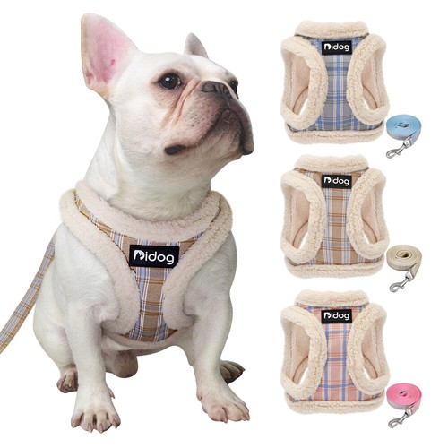 Fleece small dog - harness, &