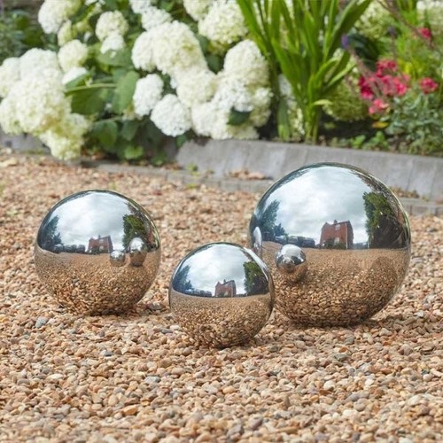 Gazing spheres garden ornament - garden,