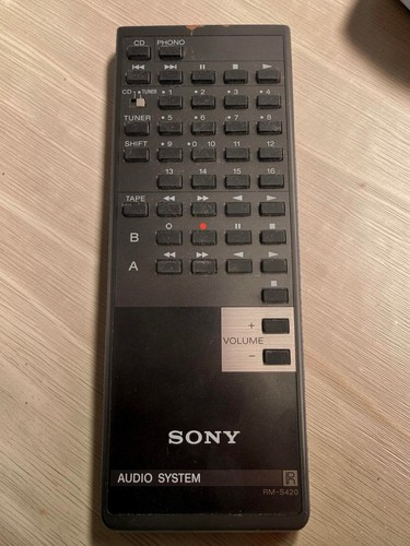 Sony s420 remote control - sony, rm-s420