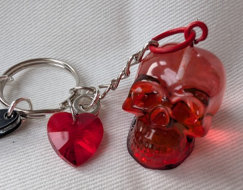 Skull keyring gothic spooky - gothic,